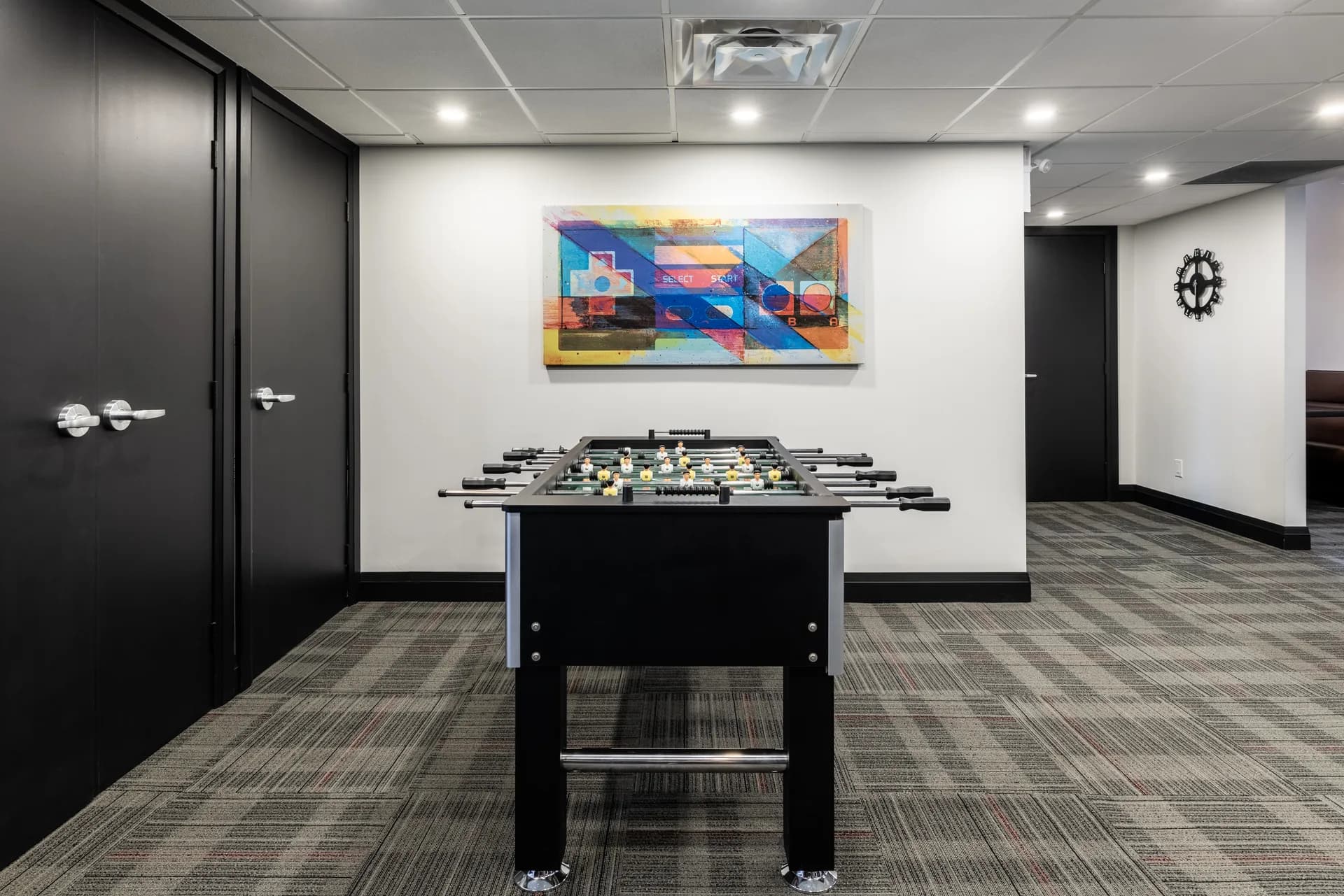 Foosball lounge area at The Creator Lounge